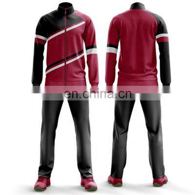 Top fashion trendy tracksuits custom pink tracksuit men french terry sweatsuit