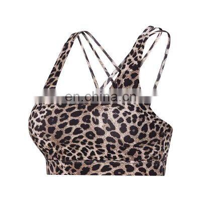 women compression one shoulder sports gym bra top high-support push up fitness yoga bra