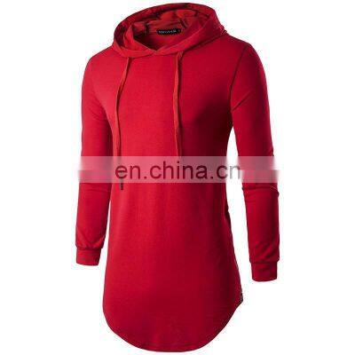 Wholesale Custom Logo Mens Fashion Long Sleeve Blank Pullover Cotton Hoodie Quantity Print OEM Customized