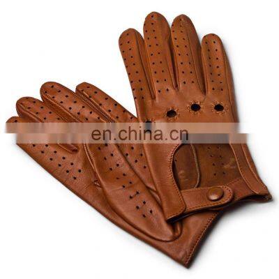 2022 Winter Women Windproof Genuine Sheep Skin Leather Gloves Outdoor Driving Fashion Design Gloves Plain OEM Adult