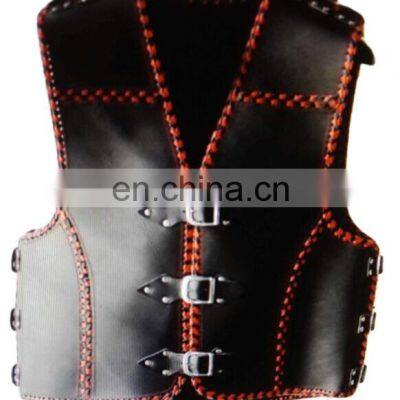 Genuine Leather Custom motorbike motorcycle racing riding leather Club vest Waistcoat new Zealand style motorcycle vest
