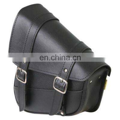 Motorcycle Motorbike Saddle Bag Leather Place 2 pc Waterproof PVC Studded Motorcycle Saddlebag Luggage Set Touring