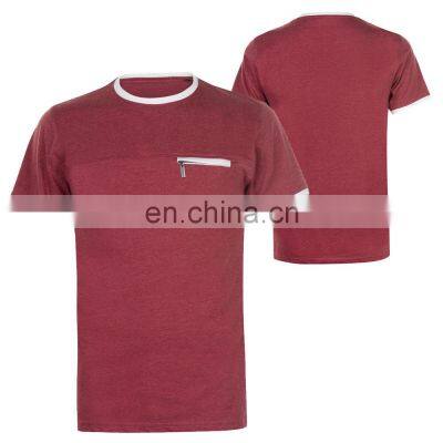Custom Logo Print T Shirts for Men Spandex Polyester O-neck T Shirt Solid Color Top Selling Tee Shirts For Man