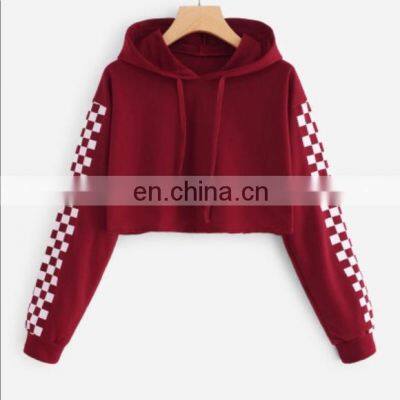American Top Quality Apparel Cropped Fleece Hoodie crop top hoodies women