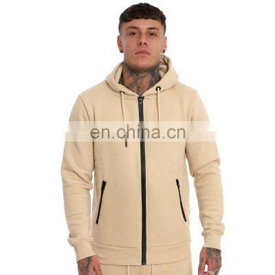 2022 Cotton Gymnastics Clothing Men Fitness Athletic Wear Gym Workout Sports Full Zipper up Custom Hoodie zipper pockets