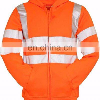 Sialwings High Quality Safety Hi Vis Hoodie Winter High Visibility Jackets With reflective strips manufacturer safety jumper