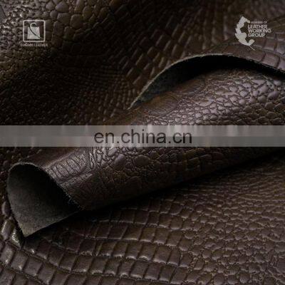 Eye Catching Design Washed Appearance Glossy Full Grain Vegetable Tanned Genuine Leather