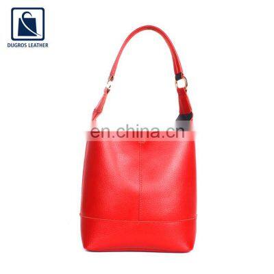 Trendy Design Stylish and Elegant Look Open Closure Type Women Genuine Leather Shopper Bag Supplier