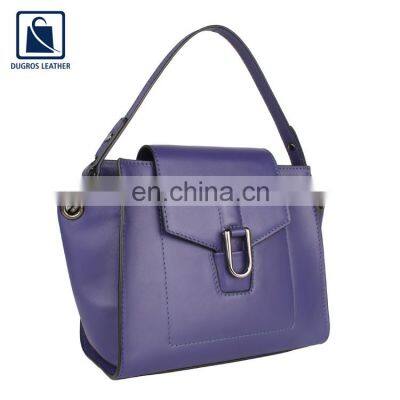 High Black Fitting Chairman Lining Material Fashion Style Women Genuine Leather Sling Bag from Indian Exporter