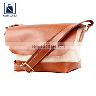 Buff Antique Fitting Made Premium Quality Mini Leather Crossbody Sling Bag at Attractive Price