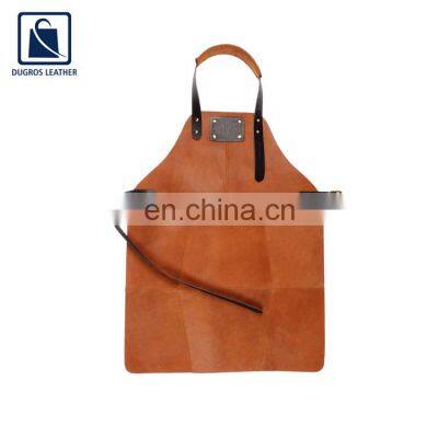 Top Quality Wholesale Vintage Pattern BBQ Cooking Leather Apron Exporter