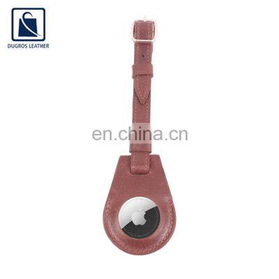 Exclusive Range of Premium Quality Elegant Design Genuine Leather Airtag Key Chain from Indian Exporter