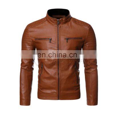 Best Selling 2021 New Fashion Winter Leather Jacket For Men