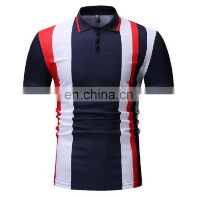 Custom Printing Sublimated 100% Cotton Men's Golf Polo T-shirt Sportswear Fashion POLO Shirt