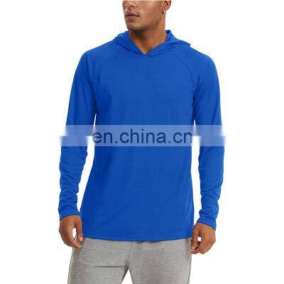 OEM Factory Sport Jersey Lightweight Hoodies Mens Uv Quick Dry Hoody Tshirt Fishing Long Sleeve t Shirt With Hoodie