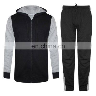 jogger suit men tracksuit zipper cotton sweat suit sport men zip up sports wear tracksuit winter custom logo tracksuits