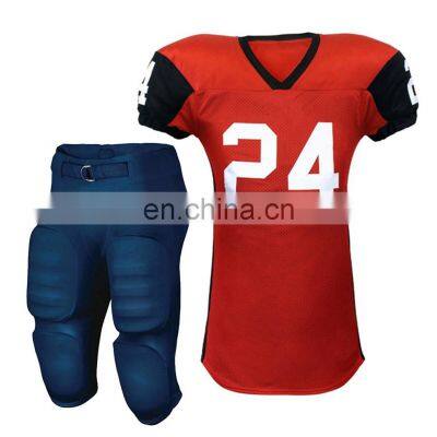 Custom design quality wholesale youth practice sublimation american football jerseys uniform