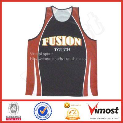 Fashionable Customized Sublimation Running Singlet for Men
