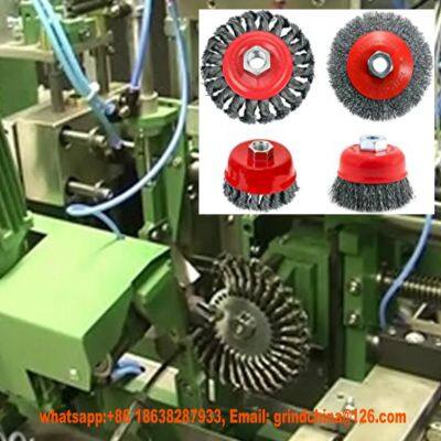 Twist Knotted Wire Grinding Wheel Cup Brush Manufacturing Machine