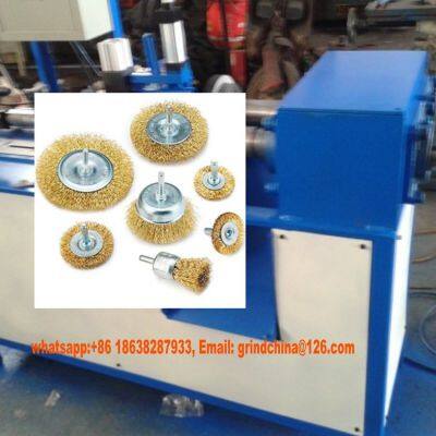 Steel Wire Brush Manufacturing Machine,Wire brush Wheel Drill for Cleaning Rust and Abrasive production line Supplier
