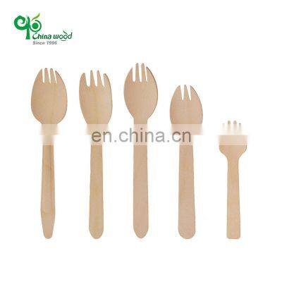 Yada Eco-friendly Disposable Wooden Spork Biodegradable Birch Wooden Cutlery Natural Knife Spoon Fork Sporks