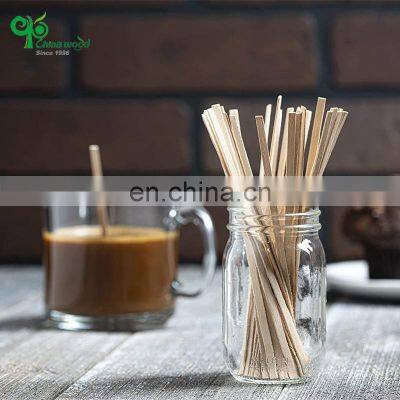 Yada Individually Wrapped Disposable Wood Bamboo Tea And Coffee Stir Sticks Wooden Coffee Stick Stirrer