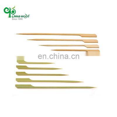 Yada High Quality Customized Bamboo Teppo Bamboo Skewer Flat Teppo Gushi-gun Shaped BBQ Skewer Bamboo Stick
