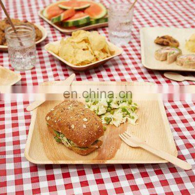 New Arrival Unbreakable Eco Dinner Plates Wedding Rectangle Biodegradable Disposable Plates
