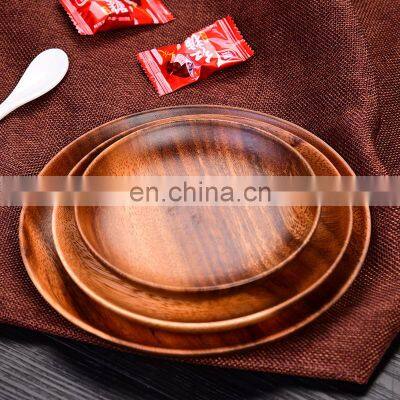 Unique Design Dry Fruit Decoration Food Serving Plate Tray /Wood Food Plate
