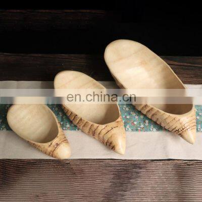 Bamboo root small biodegradable snack tableware dinner bar wedding candy plate for dried fruit and nuts snack tea set with tray