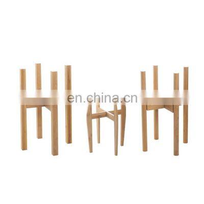 Chinese bamboo home gardening supplies outdoor indoor floor corner terrace plant tier stand rack for flower pot plant support