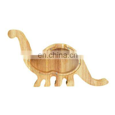 Hot Selling Children Wooden Letter Piggy Bank Animal Money Saving Boxes Coin Bank Kids Gift