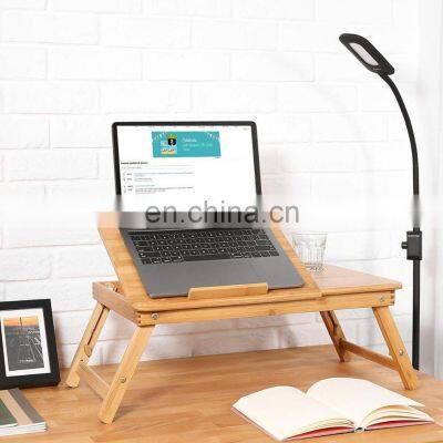 Bamboo Laptop Desk Board Multi-function Adjustable Foldable Table Office Home Folding Laptop Desk
