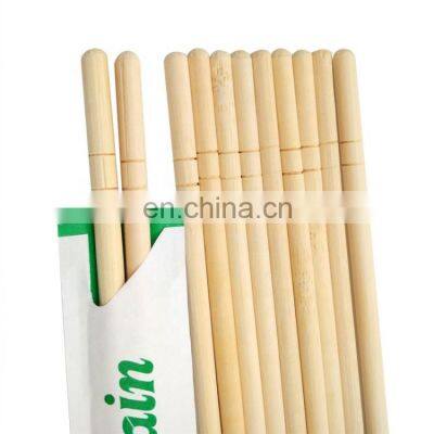 Round Disposable Bamboo Chopsticks Cover with Open Paper Sleeve