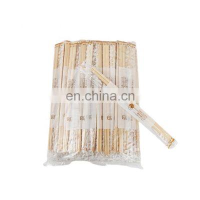 Disposable Bamboo Chopsticks With Custom Logo Wrapping Plastic