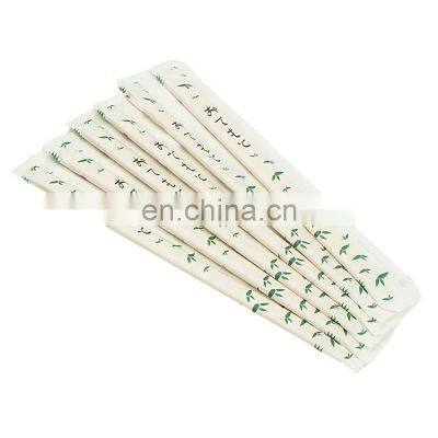 Restaurants Disposable Durable Full Cover Bamboo Twins Chopsticks with Customized Logo Printing