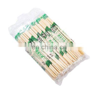 Chinese 20 CM Round Disposable Bamboo Chopsticks With Individual Opp Bag