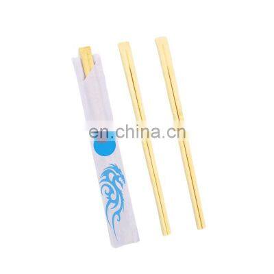 Portable Outdoor Travel Eco Friendly Bamboo Disposable Japanese Style Chopsticks with Open Paper Sleeve