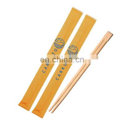 Biodegradable 21 23CM disposable twins bamboo chopsticks with custom Logo