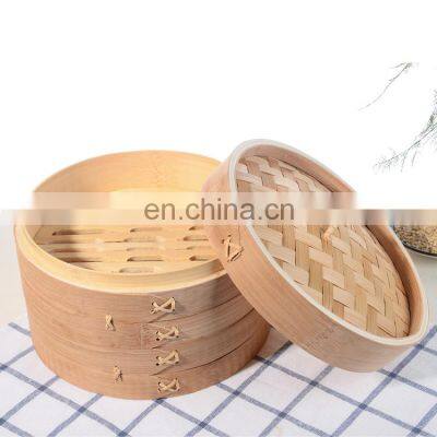 Carbonized commercial food dumpling mini bamboo steamer
