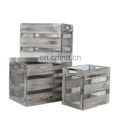 burned wood nesting cheap wooden crates boxes wholesale wine crate box for sale fruit cases