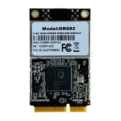 Wallys Quaclomm wifi QCA9882 802.11AC 802.11AN 2x 2 5G High power Radio card