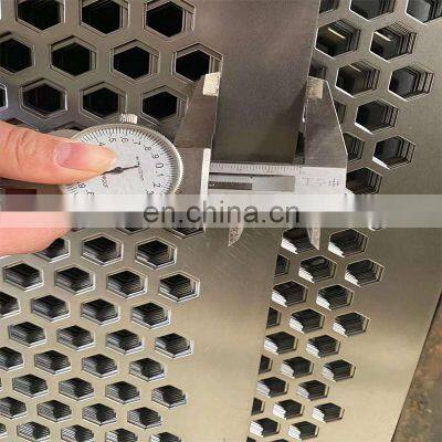 Stainless Steel Hexagonal Hole Sheet Perforated Metal Mesh