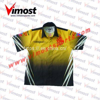 Sublimated Motor Racing Shirt Customized Team Wear For Wholesale.