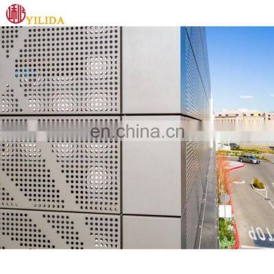 Decorative Aluminum Screen perforated metal panels Cladding