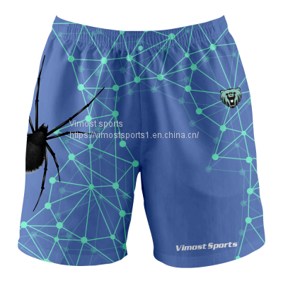 2022 Men's New Style Custom Shorts with Black Spider Pattern