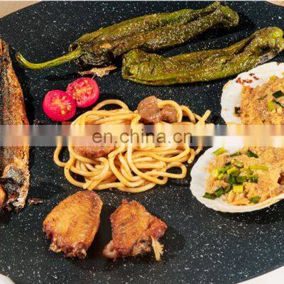 Korean Barbecue Plate Outdoor Barbecue Plate Card Magnetic Furnace Field Non-Stick Frying Plate Teppanyaki Baking Tray