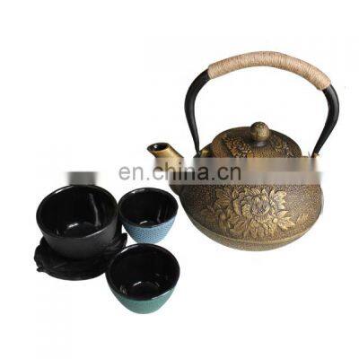 Cast iron enamel japanese chinese cup and teapot tea sets