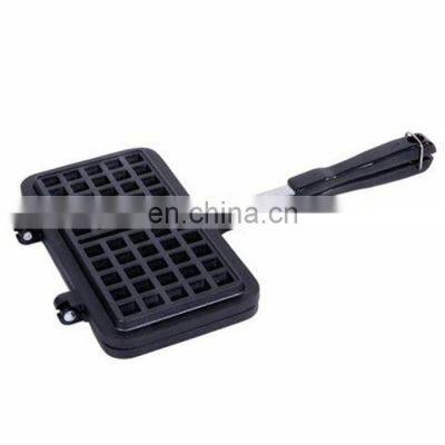 Stove Top Iron Waffle Maker Deep Fill Sandwich Maker Egg Non-stick Aluminum Alloy Waffle Baking Pan
