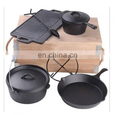 Camping cookware set non stick cookware set